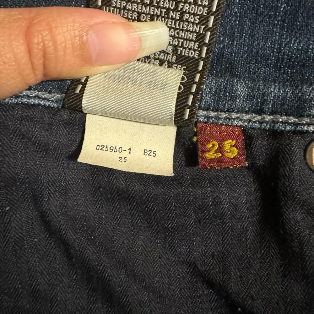 7 For All Mankind ‘Gwenevere’ Skinny Jeans Waist Size 25 - Picture 11 of 12
